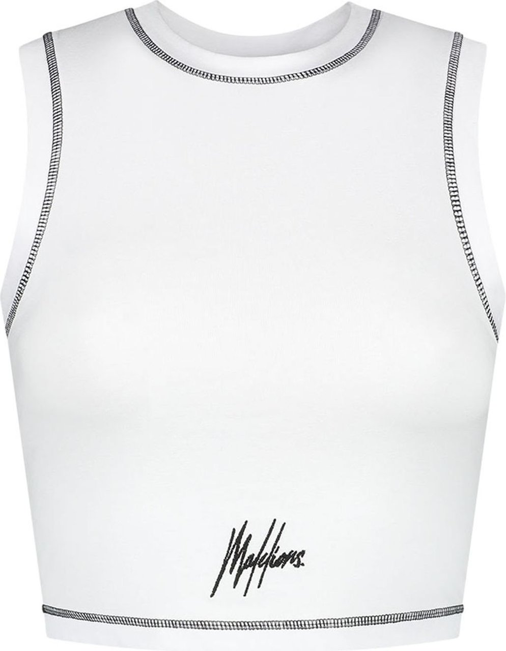 Malelions Crop Top - White Wit