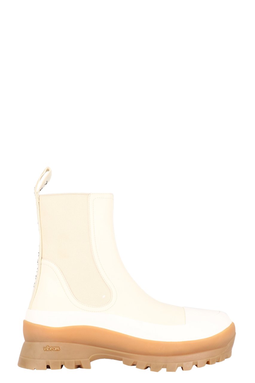 Stella McCartney Trace logo-print boots Beige