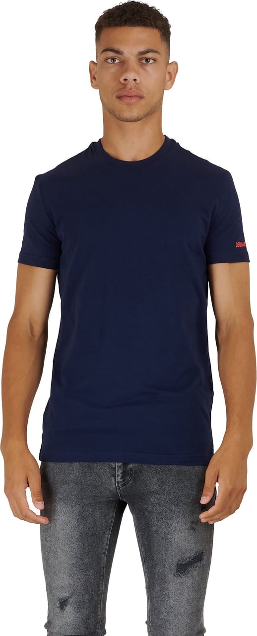 Dsquared2 Round neck t-shirt Blauw