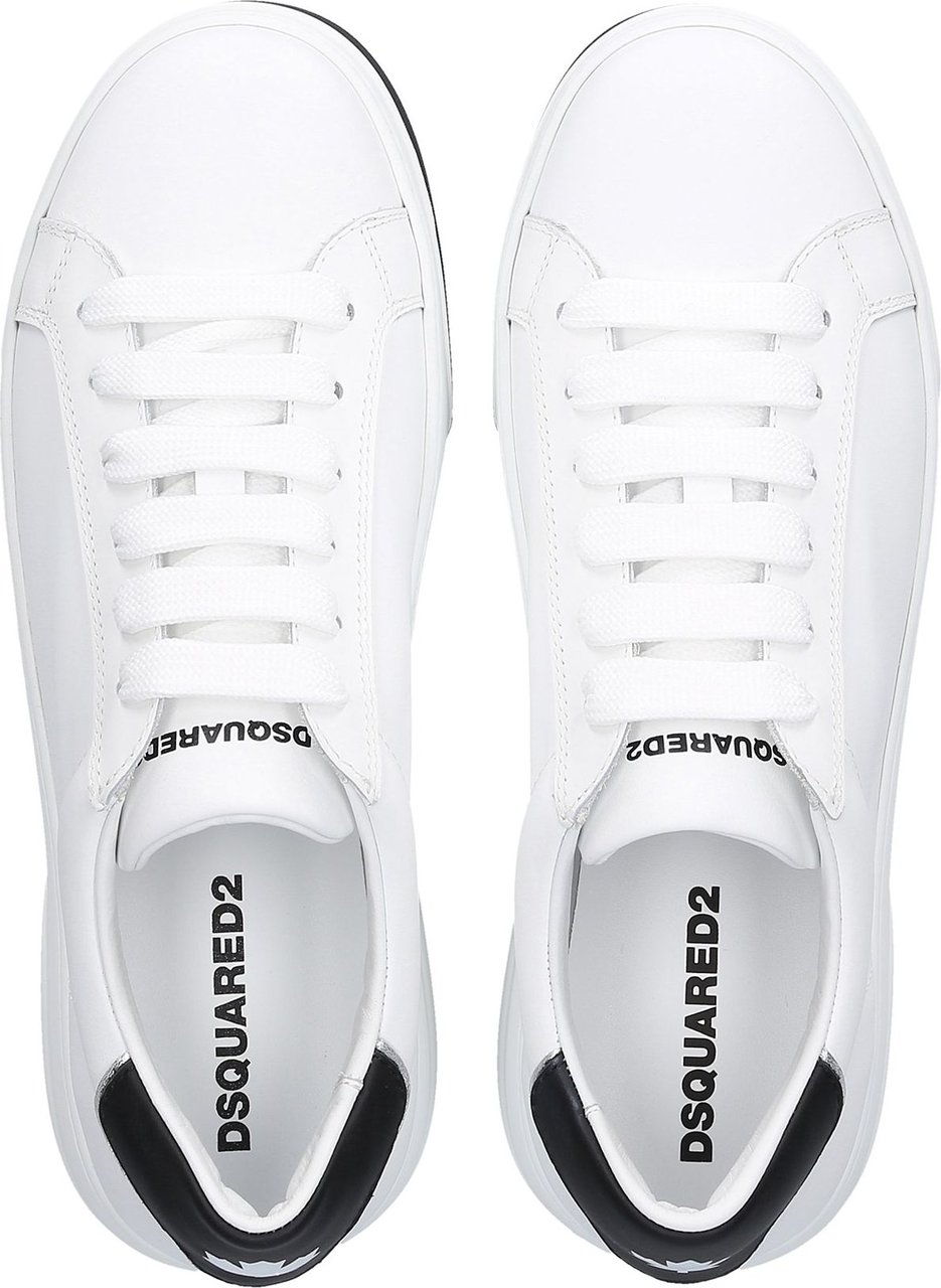 Dsquared2 Low-top Sneakers Bumper Calfskin Melvin Wit