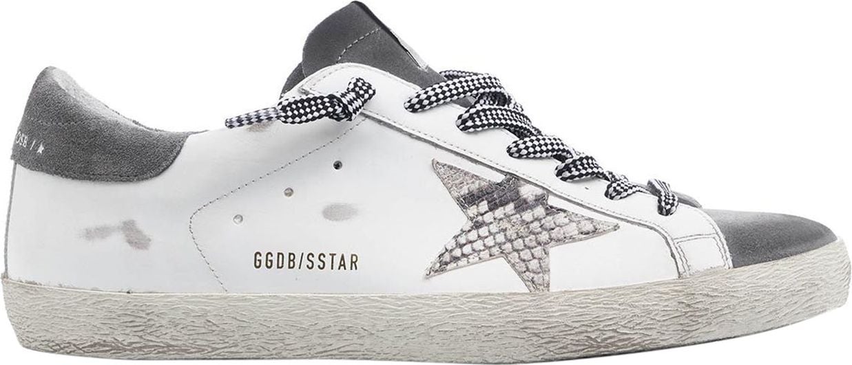 Golden Goose Superstar panelled sneakers Wit