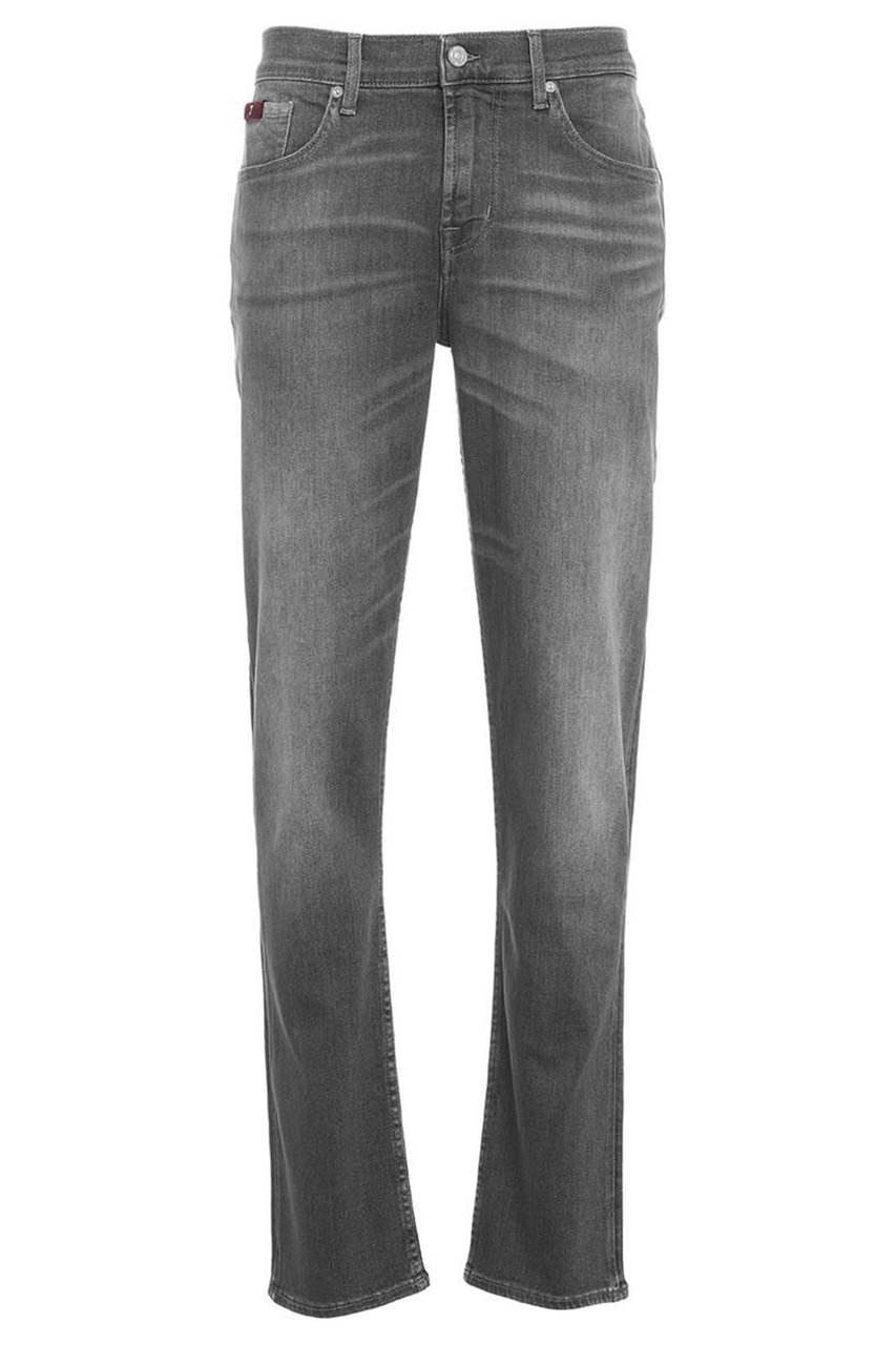 7 For All Mankind Jeans Slimmy Tapered Gray Grijs