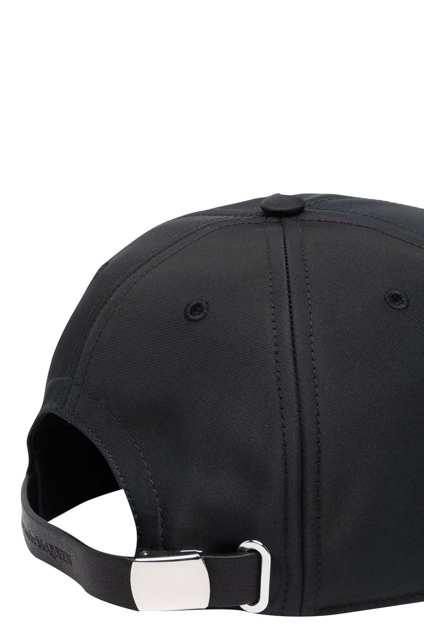 Alexander McQueen graffiti-print baseball cap Zwart