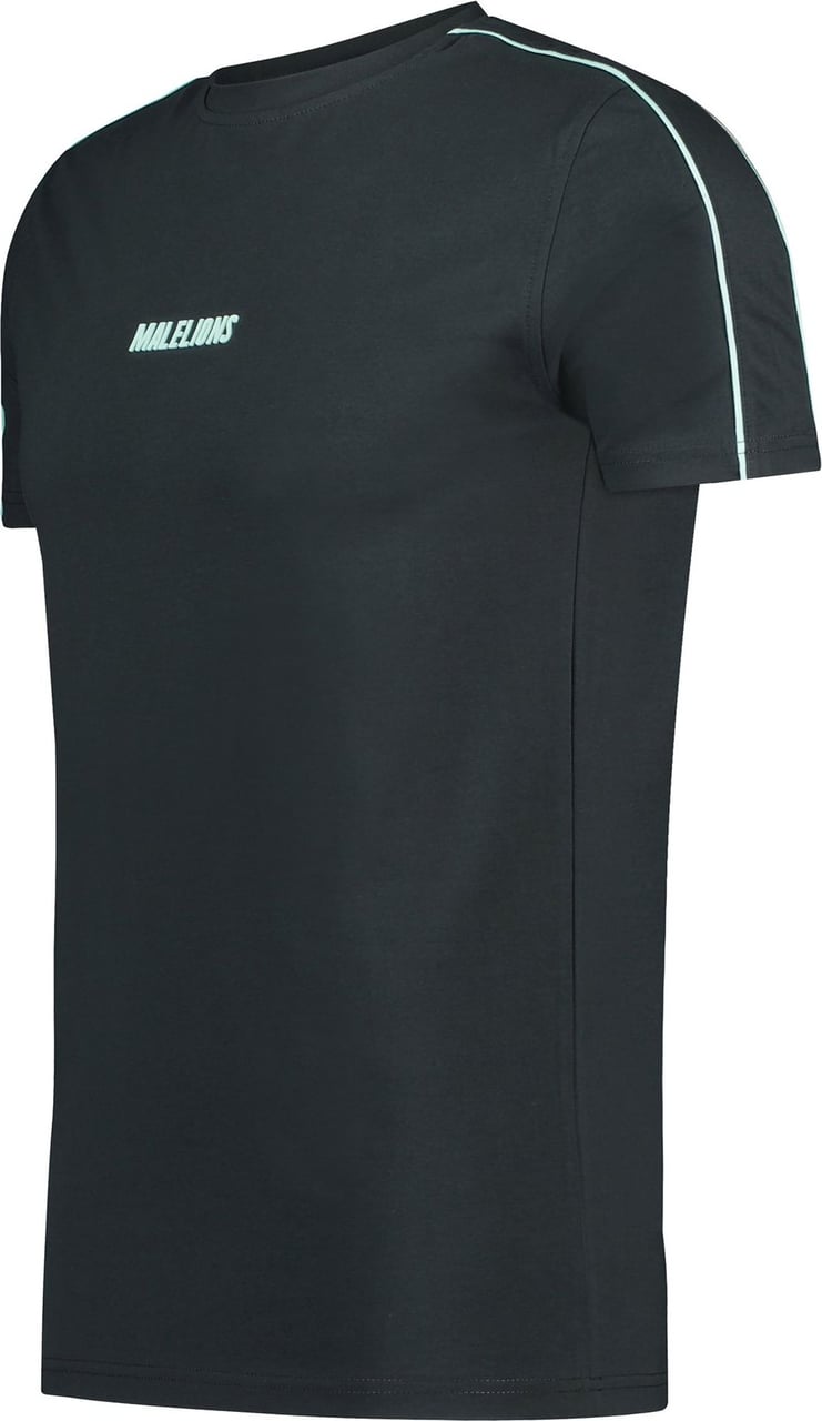 Malelions Sport Coach T-Shirt - Antra/Mint Grijs