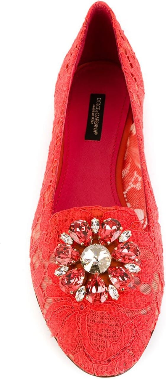 Dolce & Gabbana Dolce&gabbana Cruise Flat Shoes Red Rood