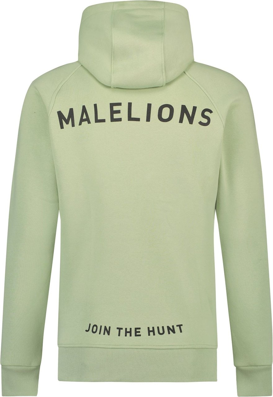 Malelions Half Zip Hoodie - Sage Green Groen