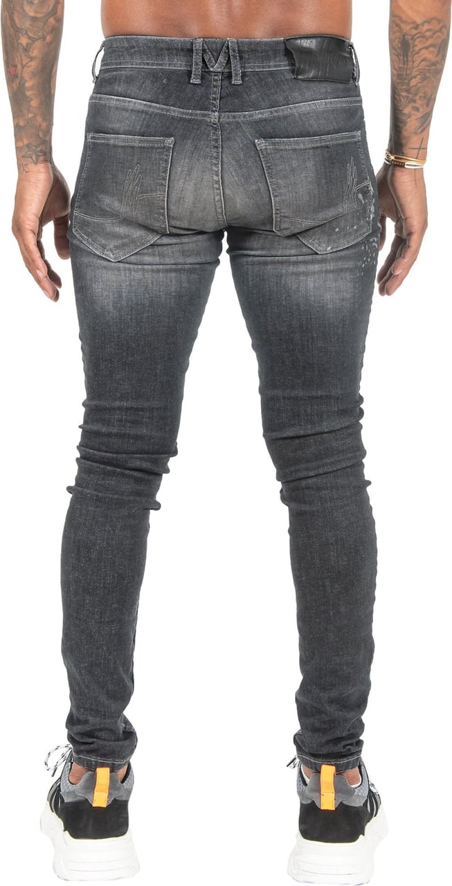 Malelions Ripped & Repaired Jeans - Black Zwart