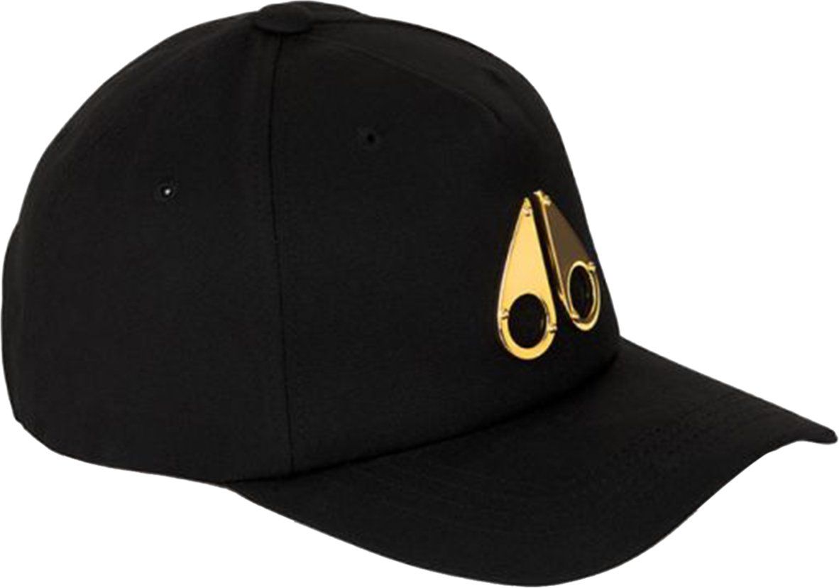 Moose Knuckles Gold Logo Icon Cap Zwart