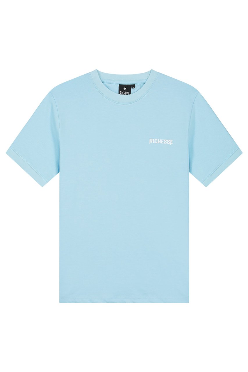 Richesse Promised Light Blue T-shirt Blauw