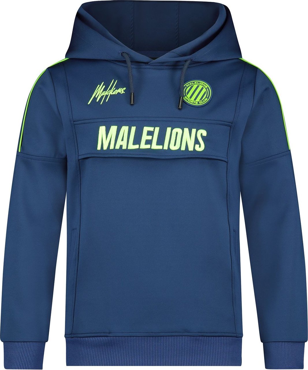 Malelions Junior Sport Warming Up Hoodie Blauw