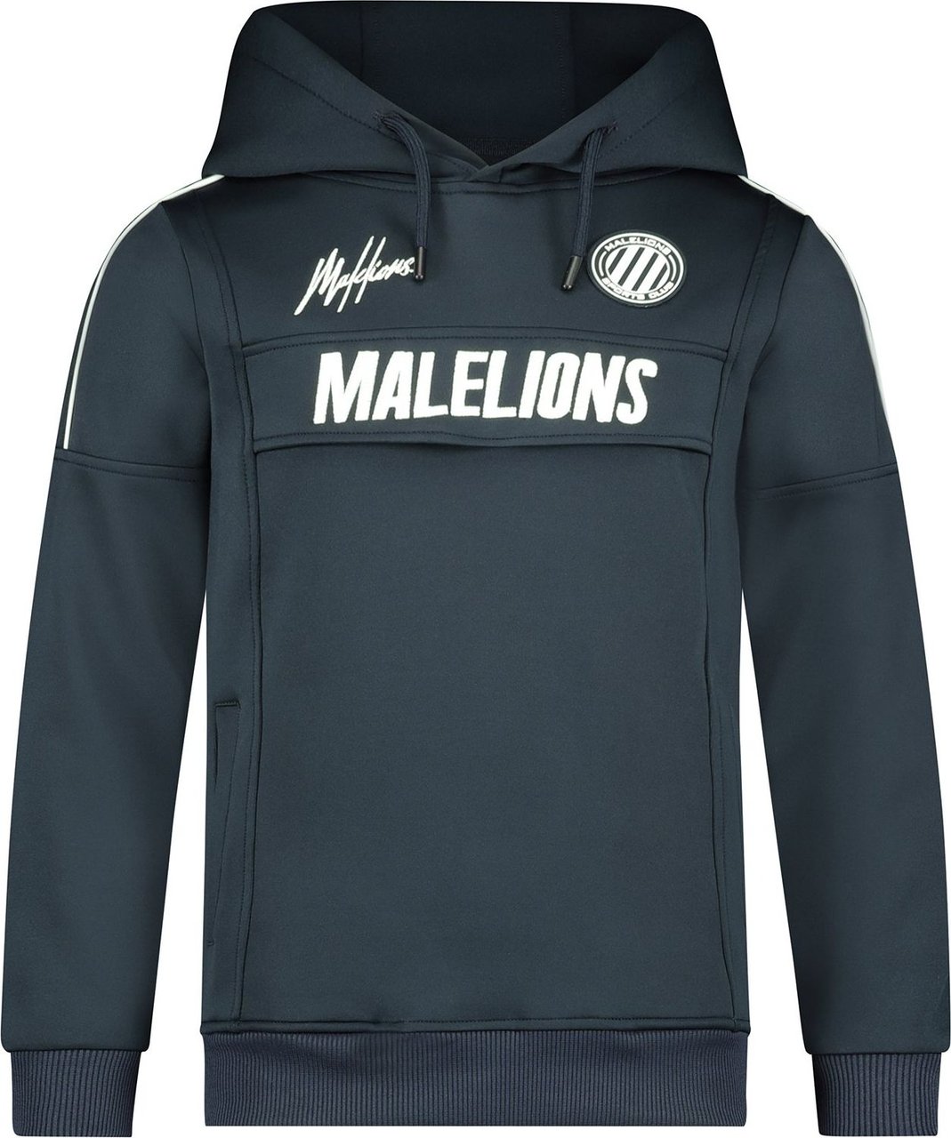 Malelions Junior Sport Warming Up Hoodie Blauw