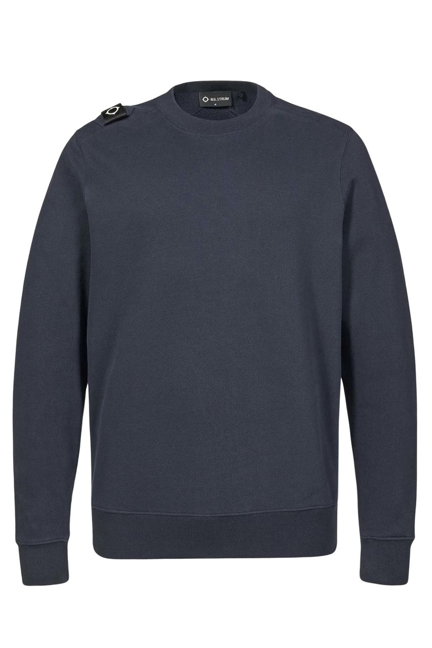 Ma.Strum Core Crew Sweatshirt Blauw Blauw