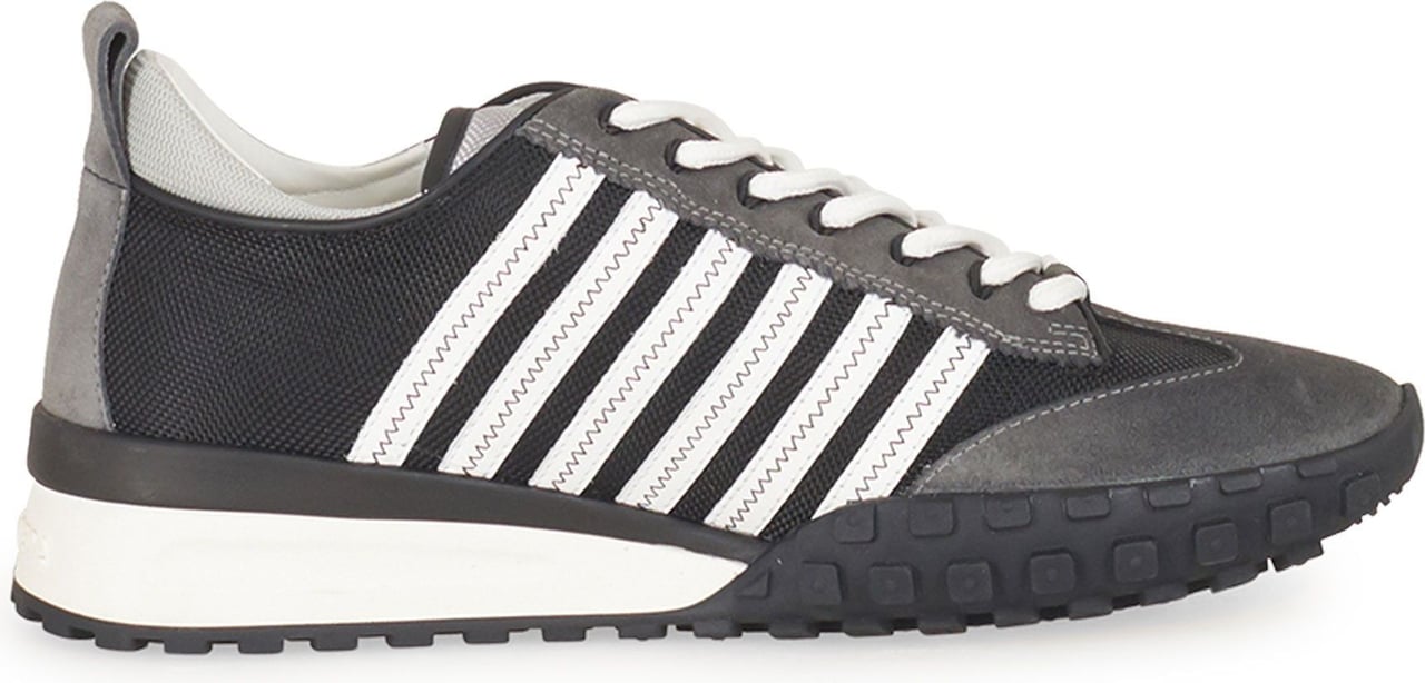 Dsquared2 D2 grey stripes legend sneakers Grijs