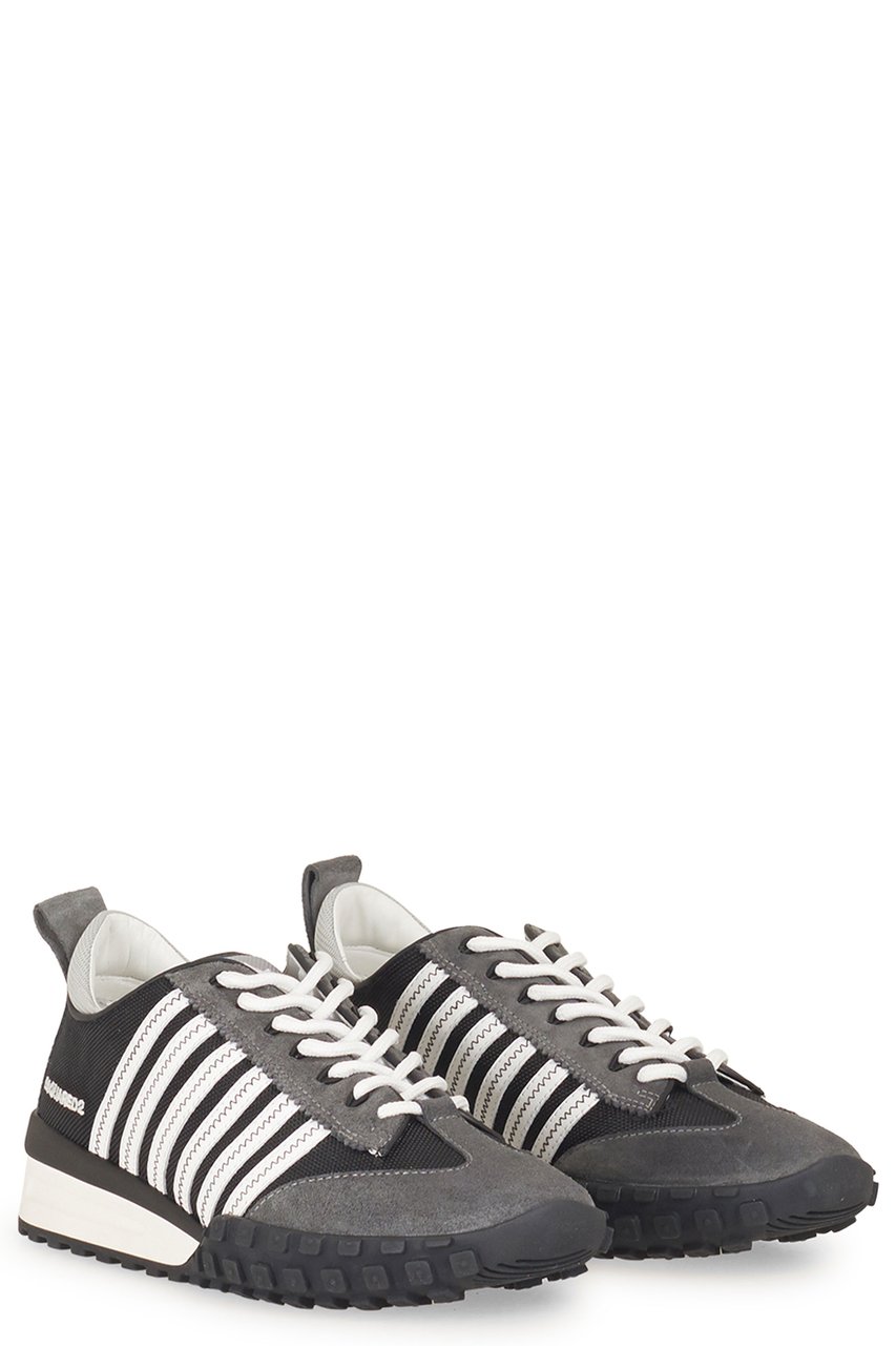 Dsquared2 D2 grey stripes legend sneakers Grijs