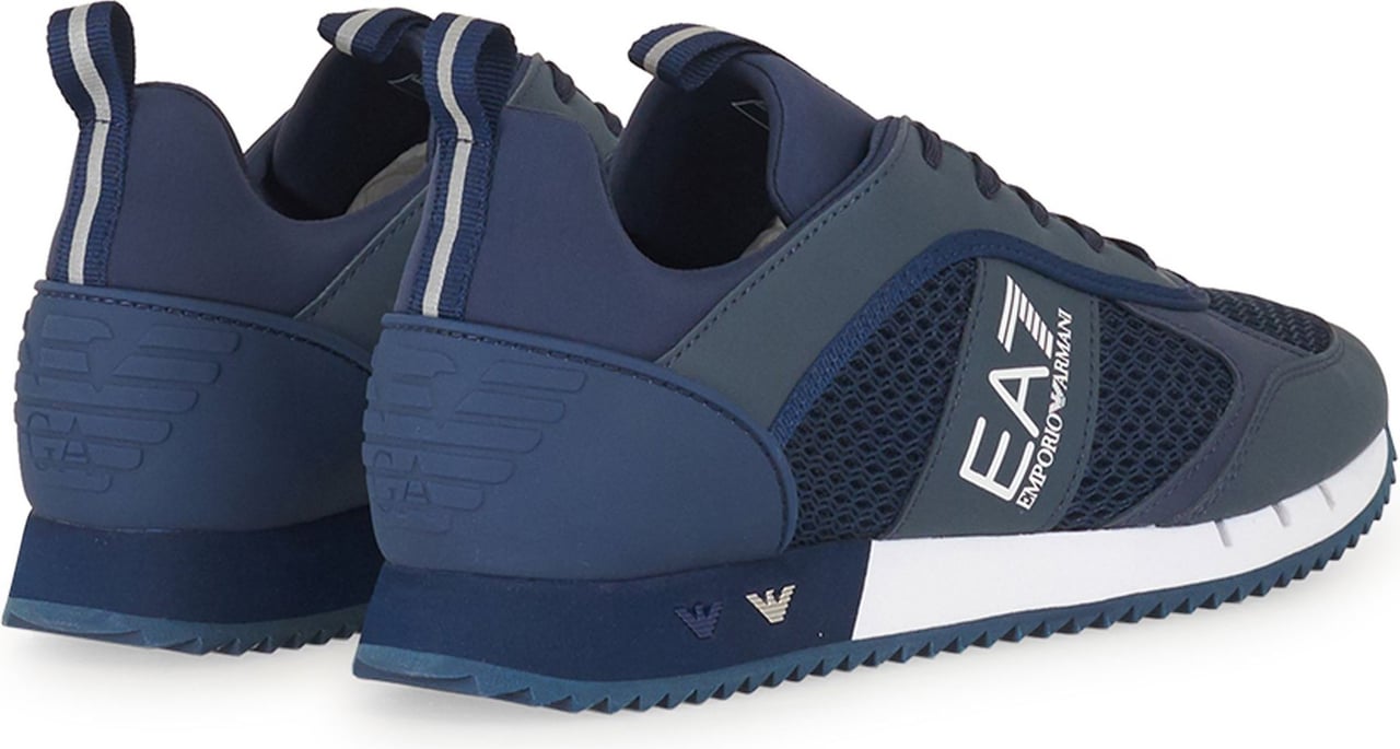 EA7 Sneaker Navy White Blauw