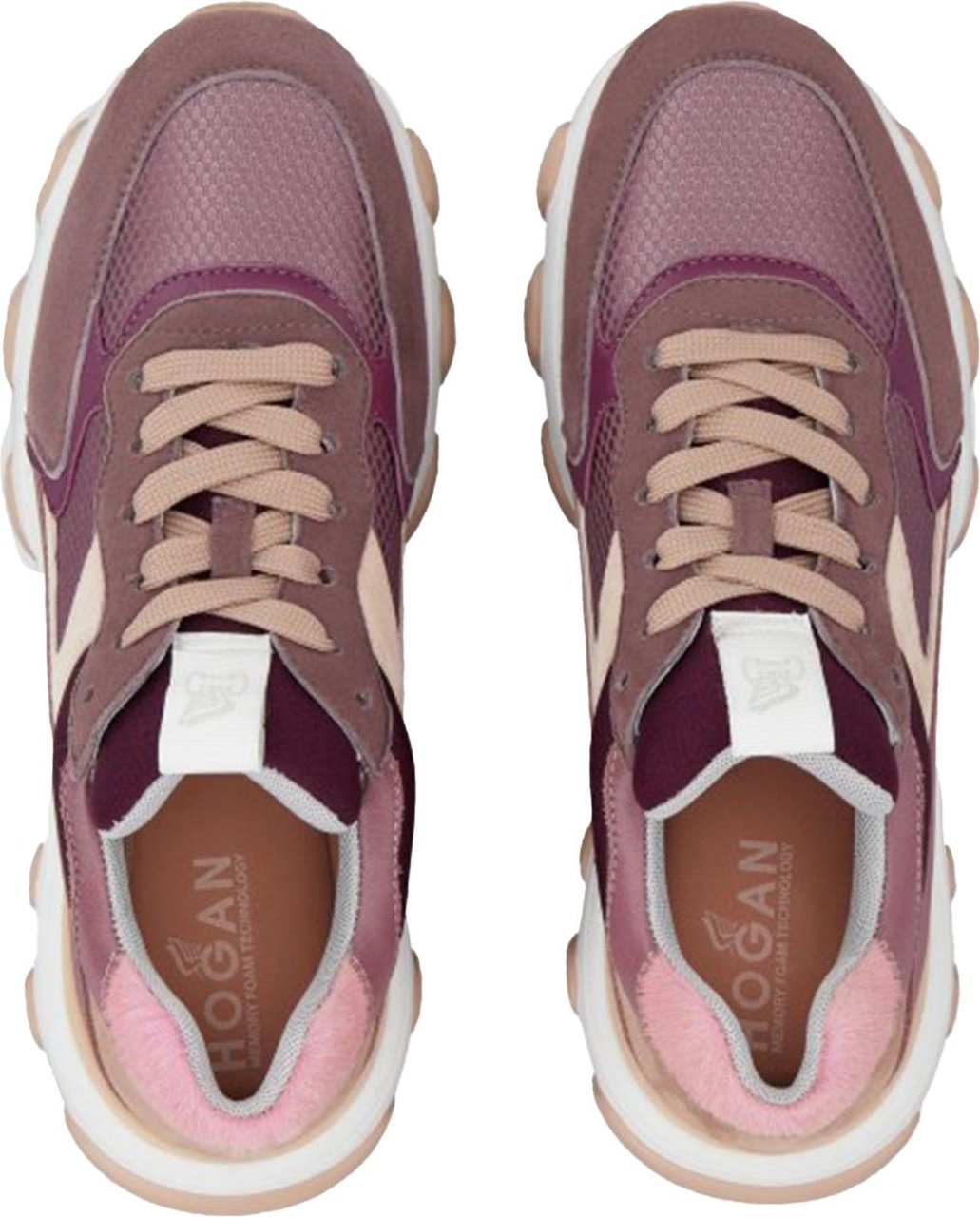 HOGAN Flat Shoes Purple Paars