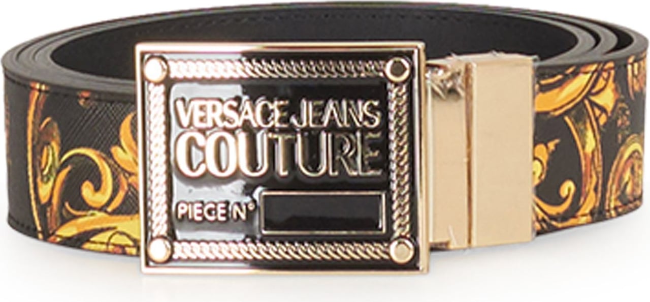 Versace Jeans Couture Reversible Barok Belt Zwart