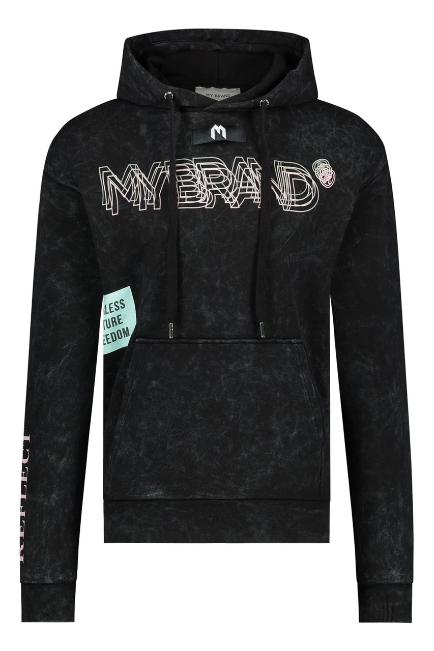 My Brand Reflection Photo Front Hoodie Black Zwart