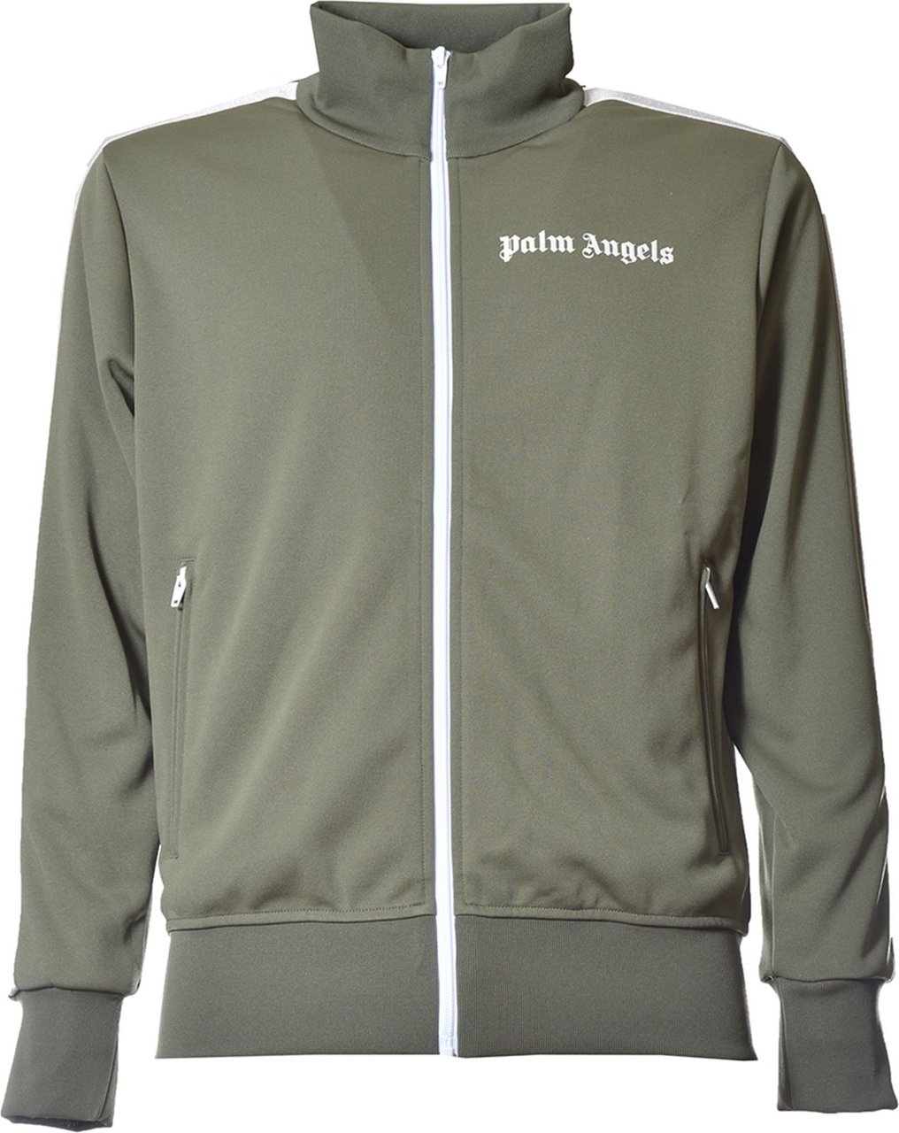 Palm Angels Classic Track logo-print jacket Groen