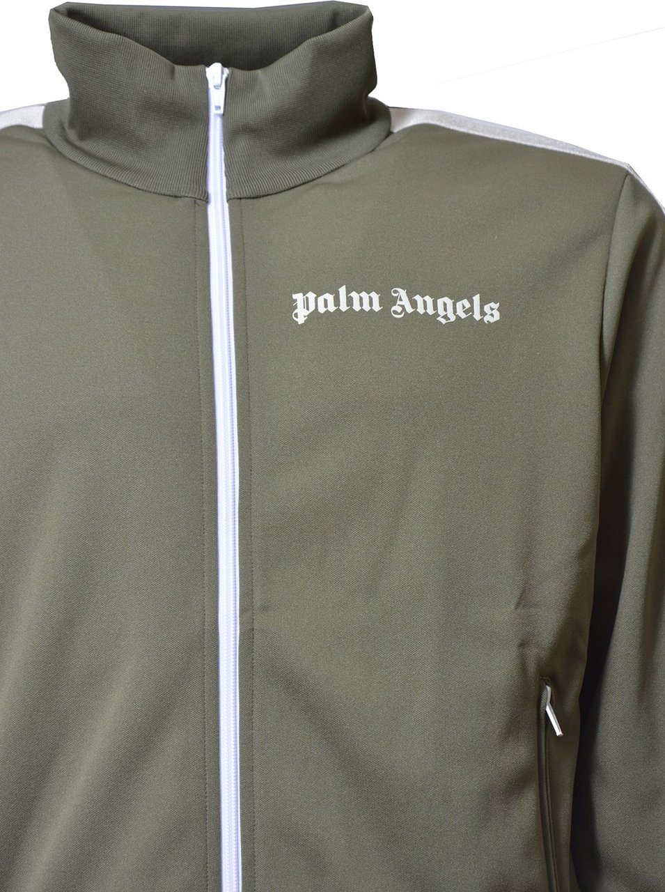 Palm Angels Classic Track logo-print jacket Groen