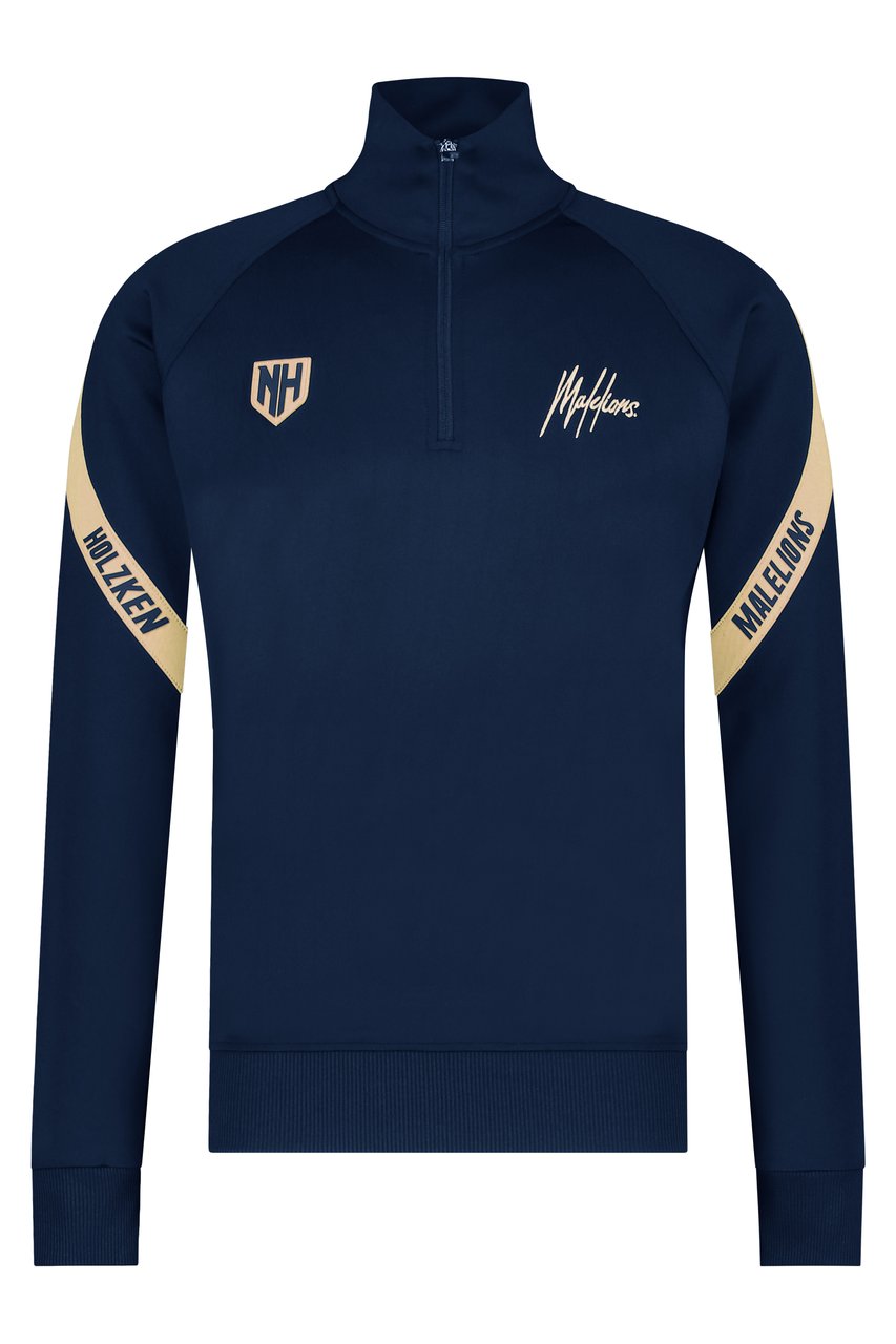 Malelions Nieky Holzken Pre-Match Quarterzip Blauw