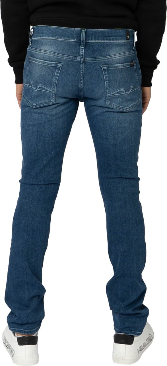 7 For All Mankind Ronnie Stretch Tek Too Late Jeans Blauw