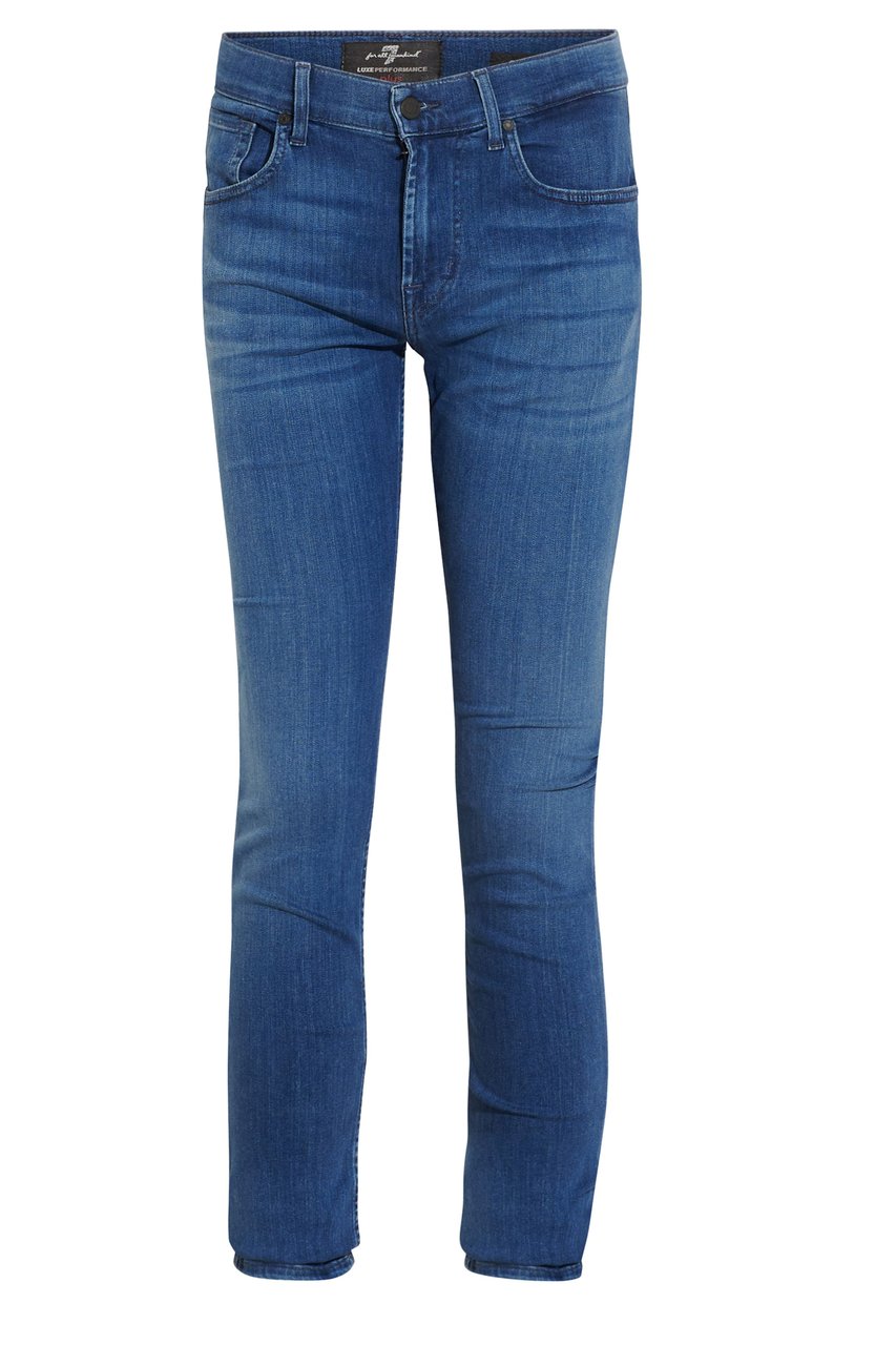 7 For All Mankind Luxe Performance Plus Mid blue Blauw