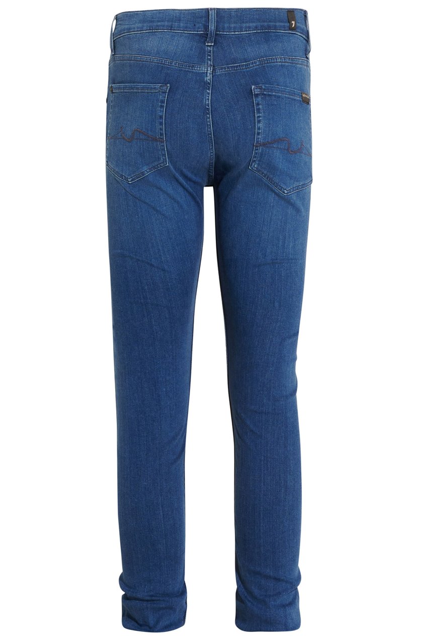 7 For All Mankind Luxe Performance Plus Mid blue Blauw