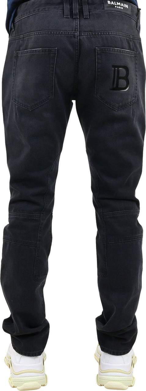 Balmain Monogram reverse jeans Zwart
