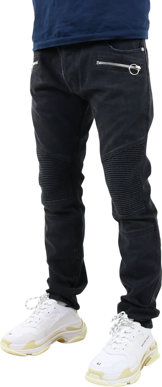 Balmain Monogram reverse jeans Zwart