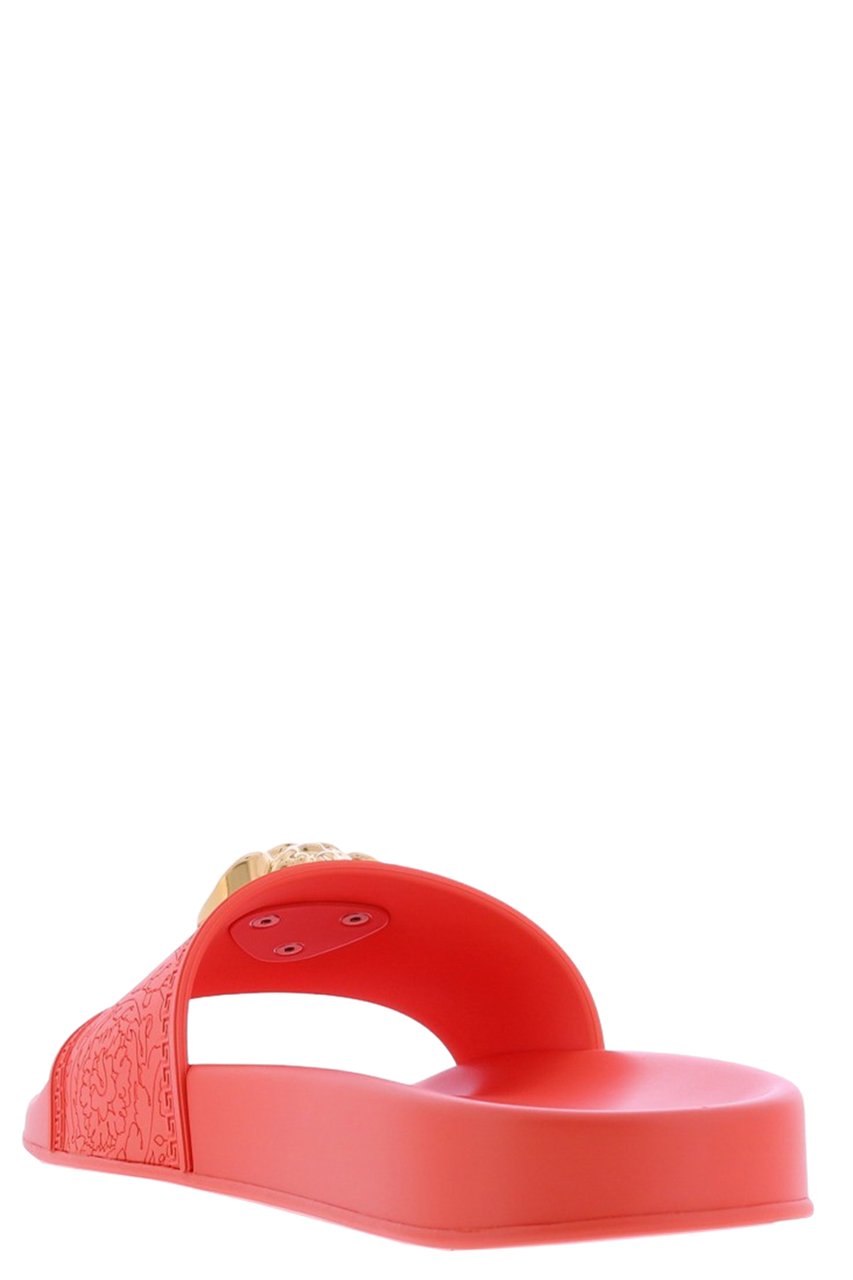 Versace Medusa Head plaque slides Roze