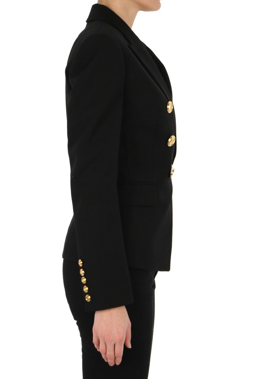 Balmain Double-breasted Black Blazer Zwart