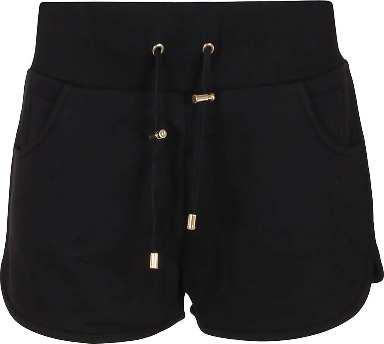 Balmain B Printed Jersey Shorts Zwart