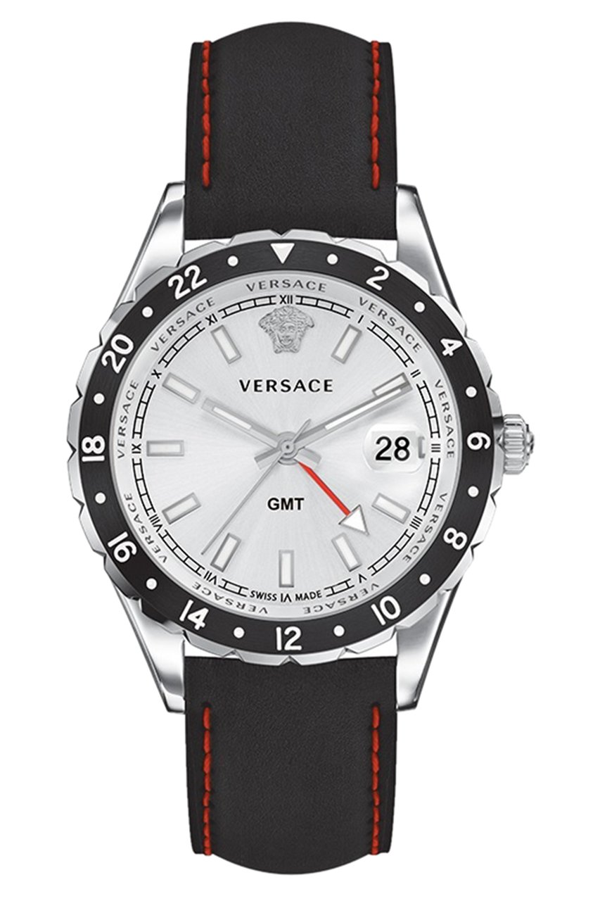 Versace V11070017 Hellenyium GMT heren horloge Zilver