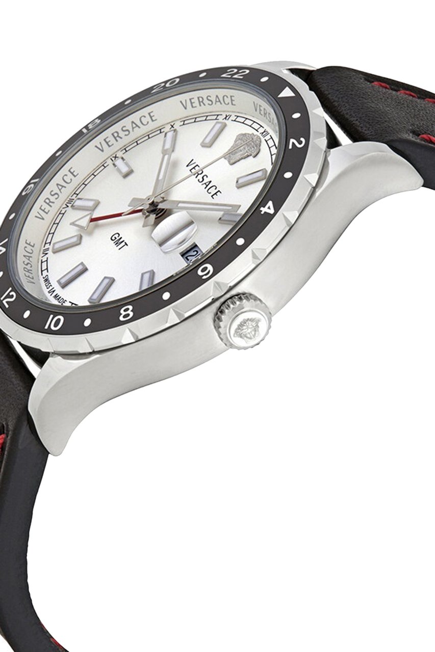 Versace V11070017 Hellenyium GMT heren horloge Zilver