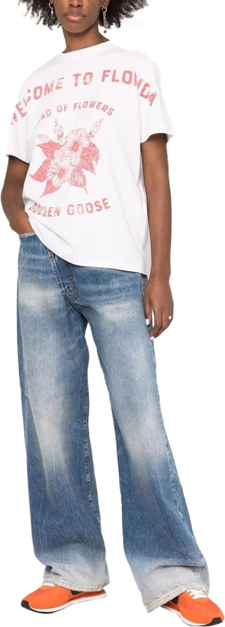 Golden Goose logo-print cotton T-shirt Wit
