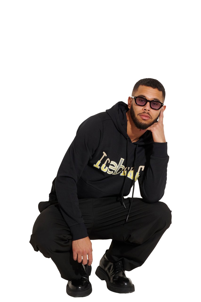 Iceberg Hoodie Black Zwart