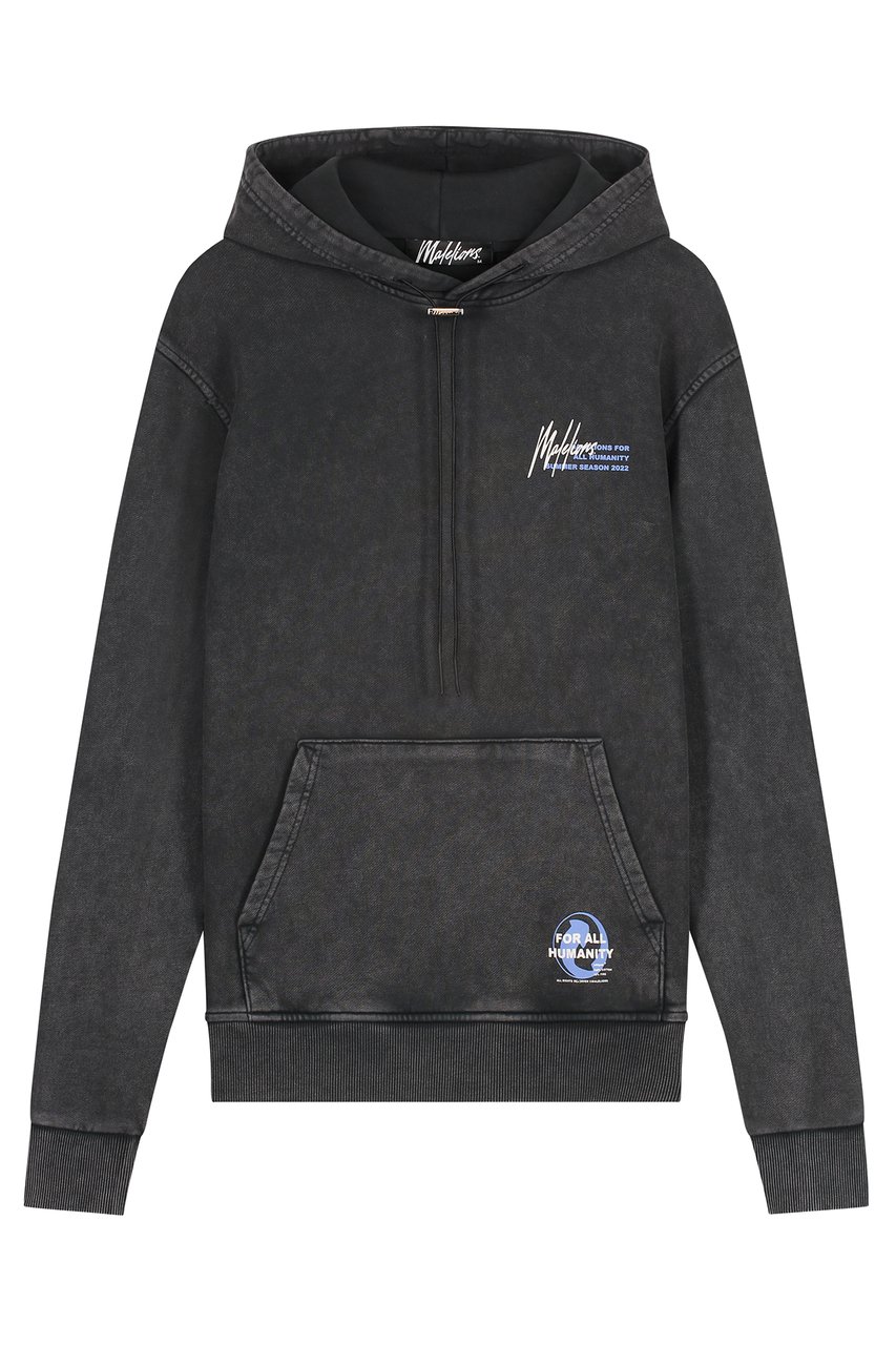 Malelions F A H Hoodie - Stonewash Zwart