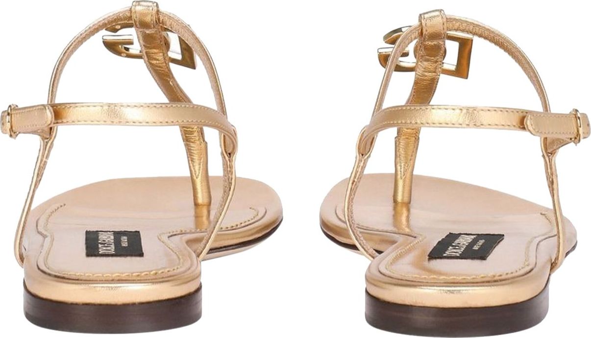 Dolce & Gabbana Sandals Golden Gold Goud