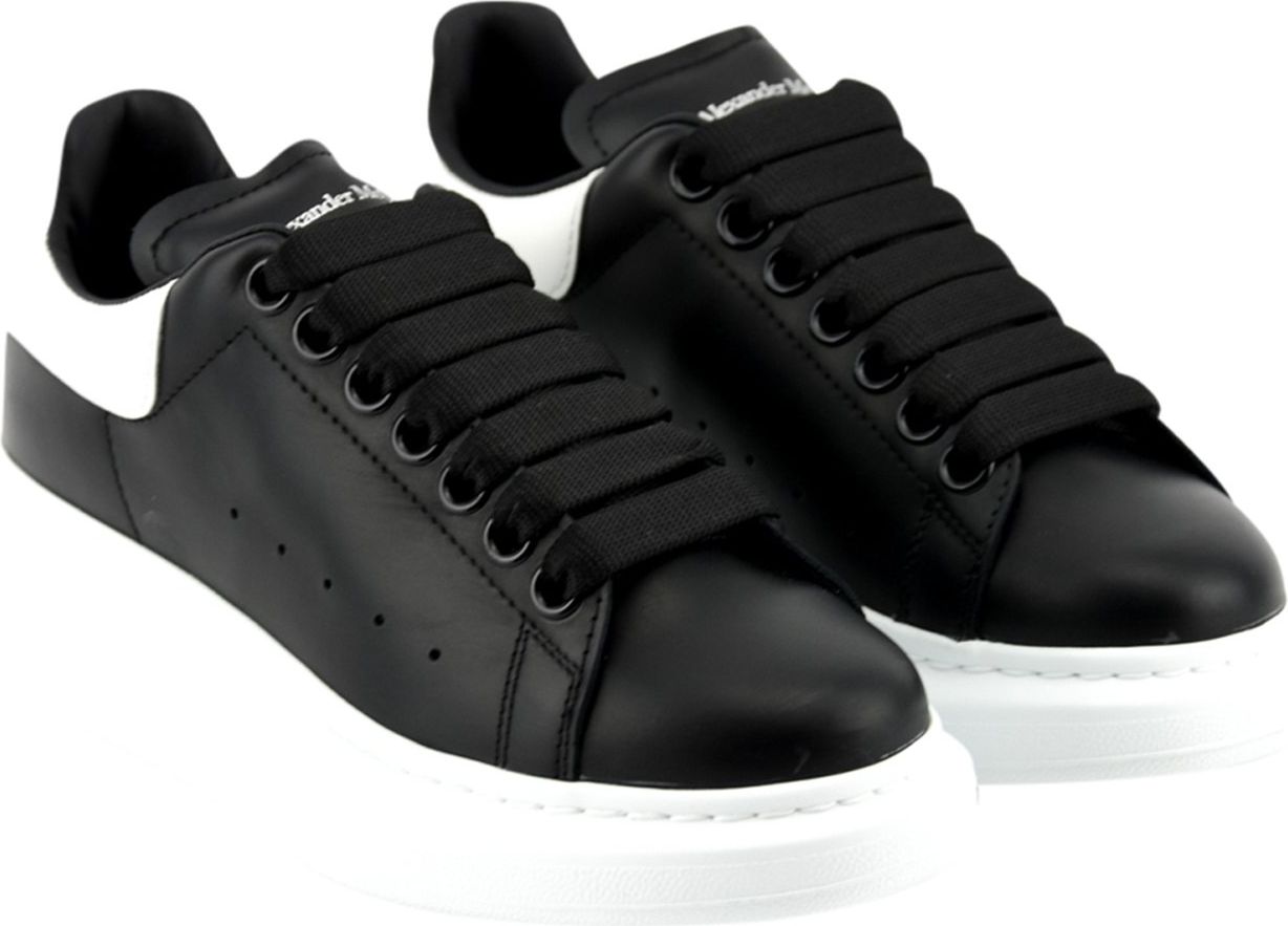 Alexander McQueen Oversized Sneaker Black Whi Zwart