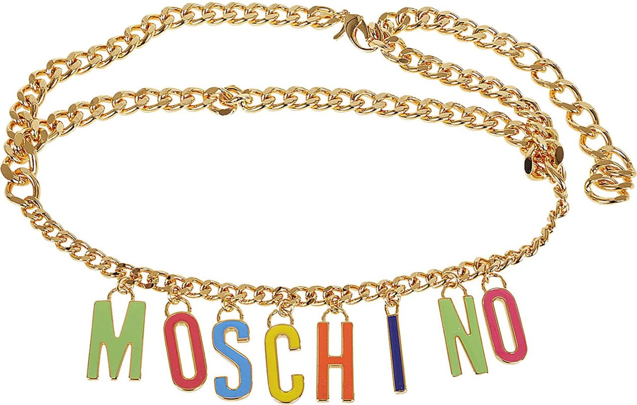 Moschino Bijoux Belt Metallic