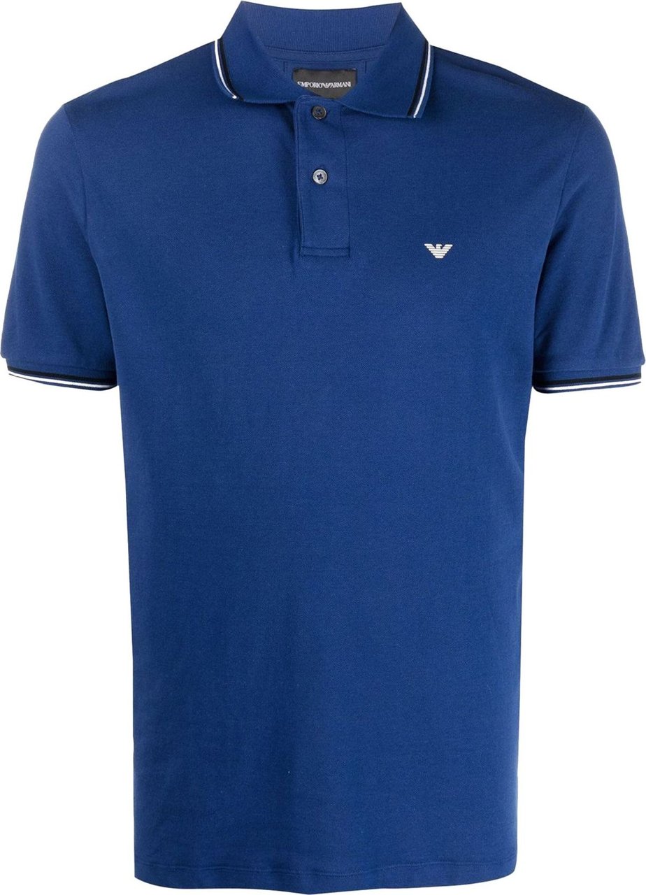 Emporio Armani T-shirts And Polos Blue Blauw