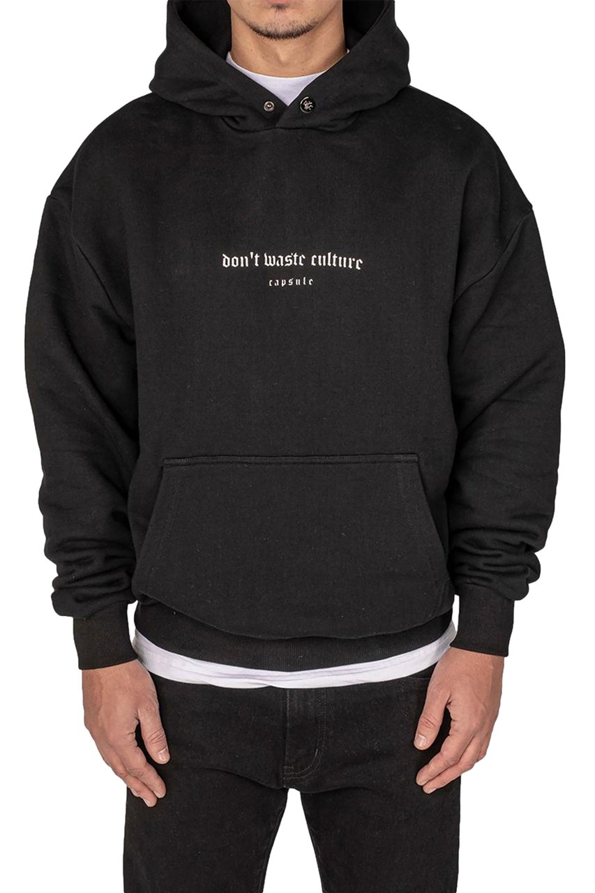 Don't Waste Culture Hoodie Umbra Zwart