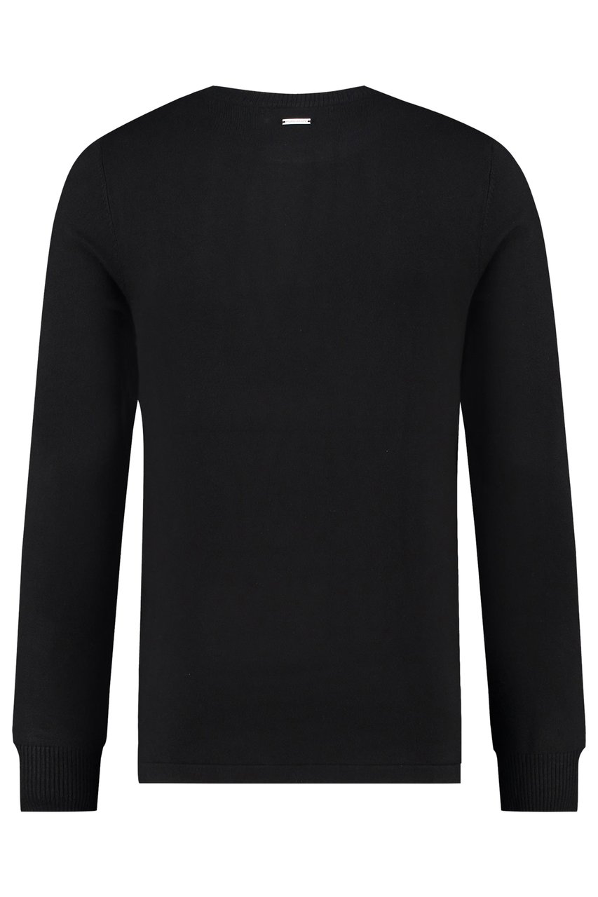 Purewhite Essential Knit Crewneck - Black Zwart