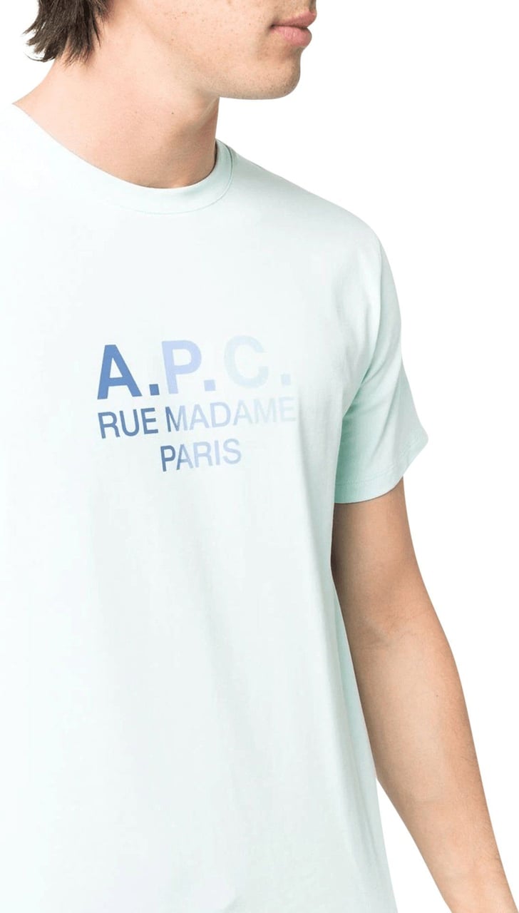 A.P.C. T-shirt Tony Vert d'eau Groen