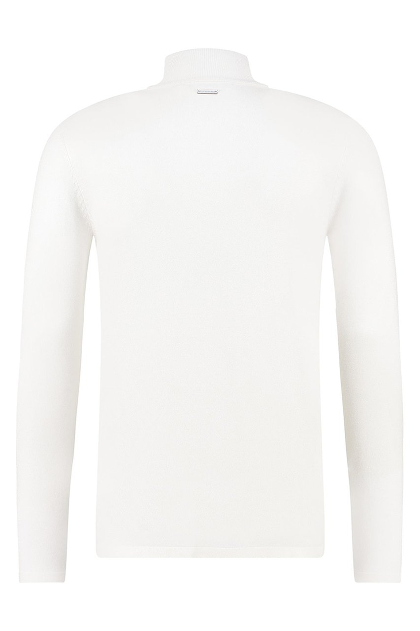 Purewhite Essential Knit Turtleneck - Off White Wit