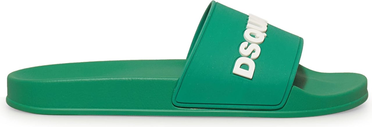 Dsquared2 3D logo slides green Groen