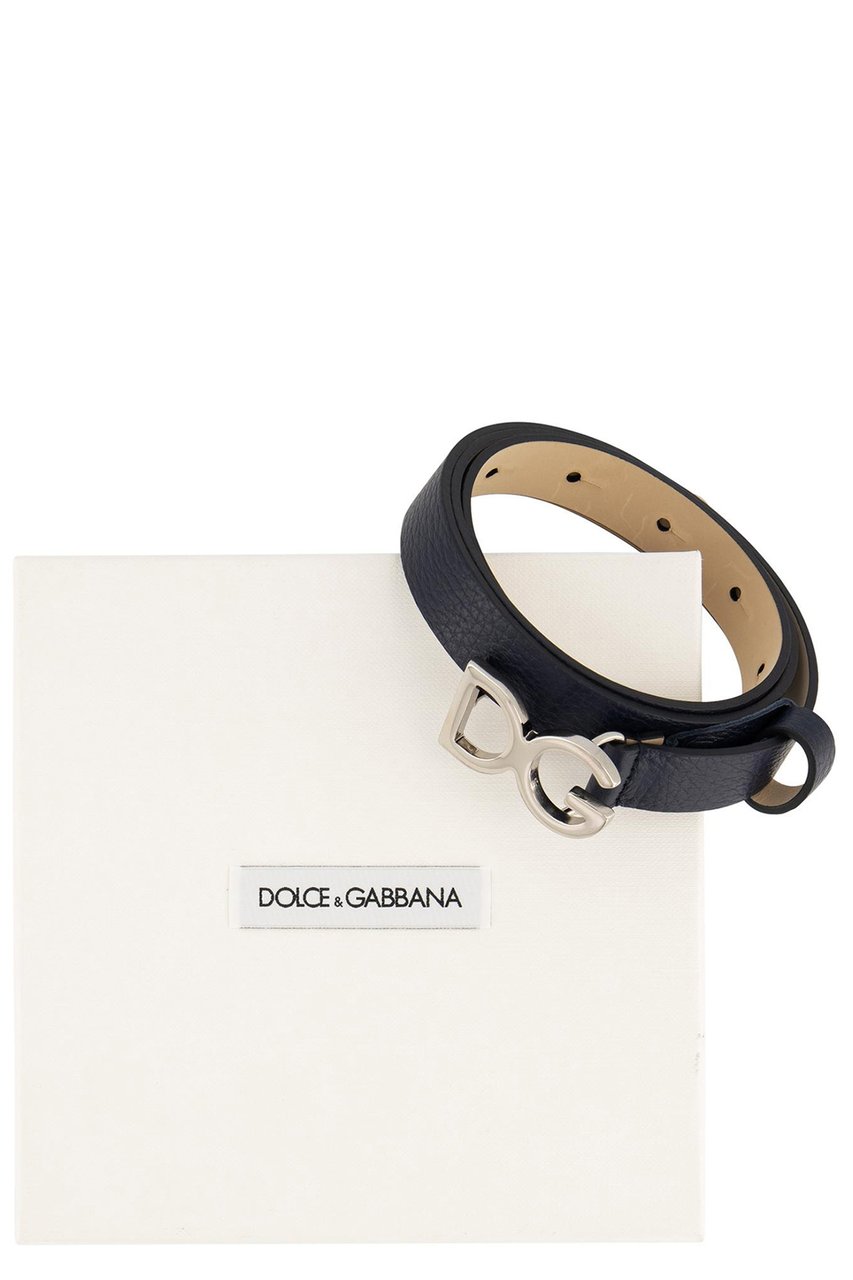 Dolce & Gabbana Logo Belt Blauw