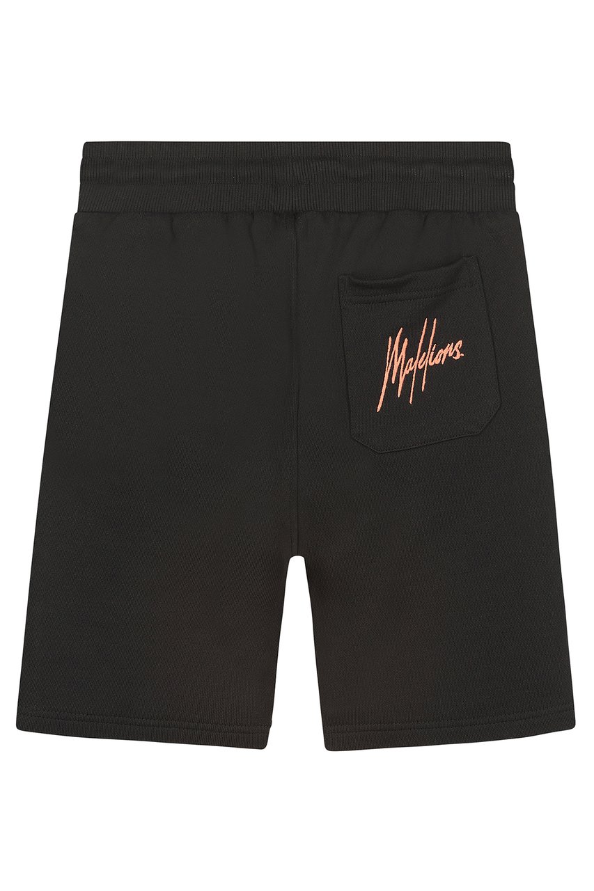 Malelions Junior Signature Short -Black/Peach Zwart