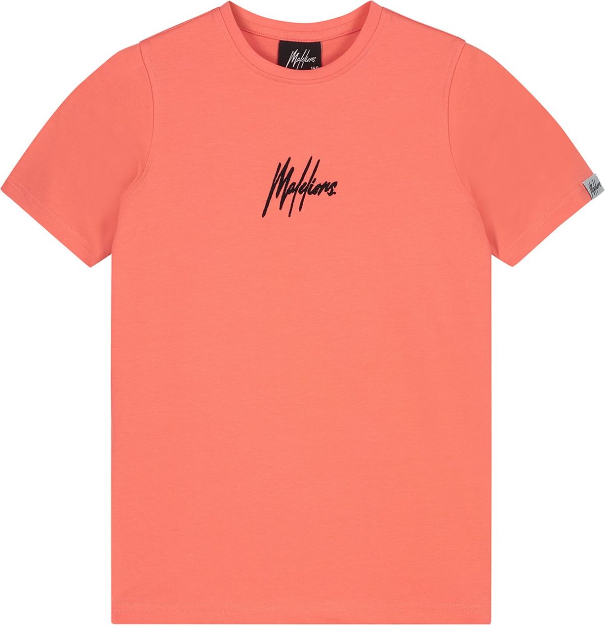 Malelions Junior Double Signature Shirt-Peach Oranje